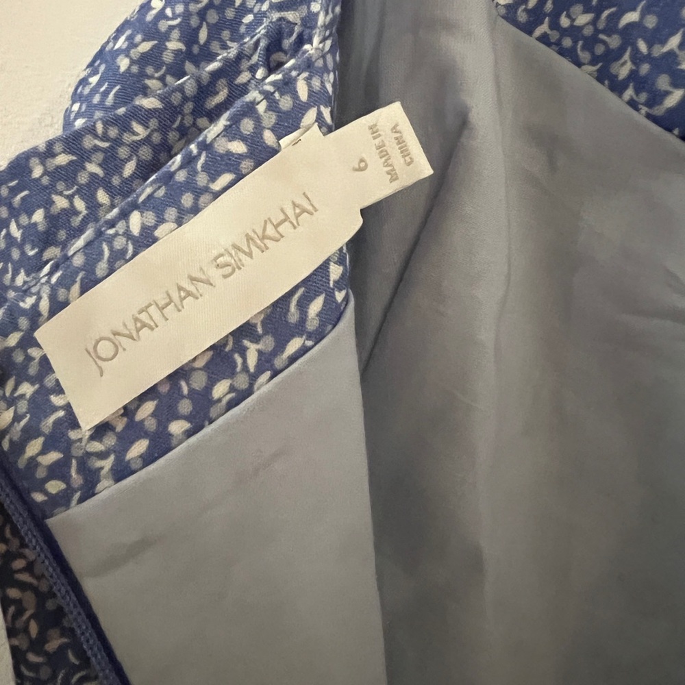 NWOT Jonathan Simkhai Layla Harper Blue Polkadot Jumpsuit size 6 - Picture 6 of 12